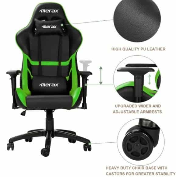merax green chair