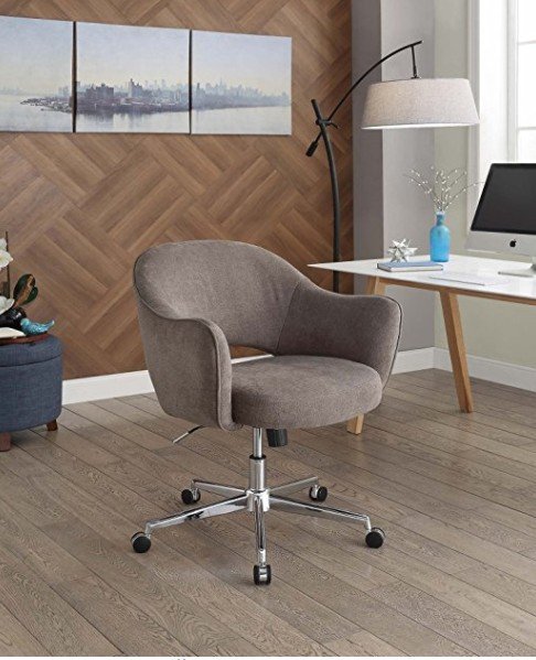 Serta Valetta Dovetail Gray Home Office Chair