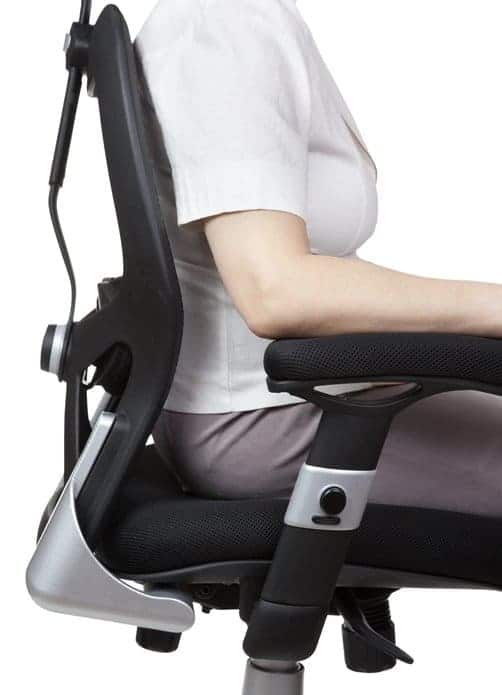 correct office chair seating posture