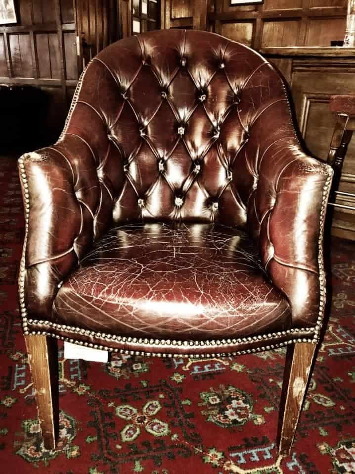 Aged Leather Chair