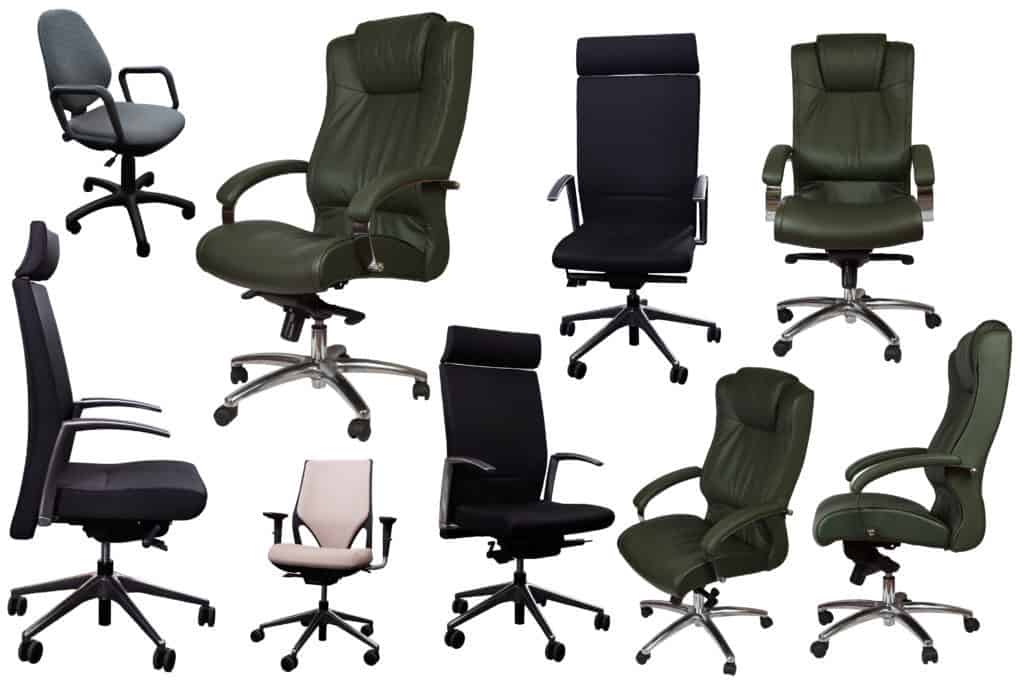 an array for office chairs