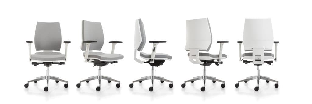 white ergonomic office chair